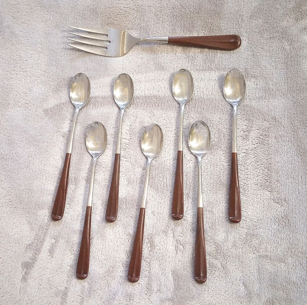 MCM Ekco Eterna Iced Tea Spoons Meat Fork